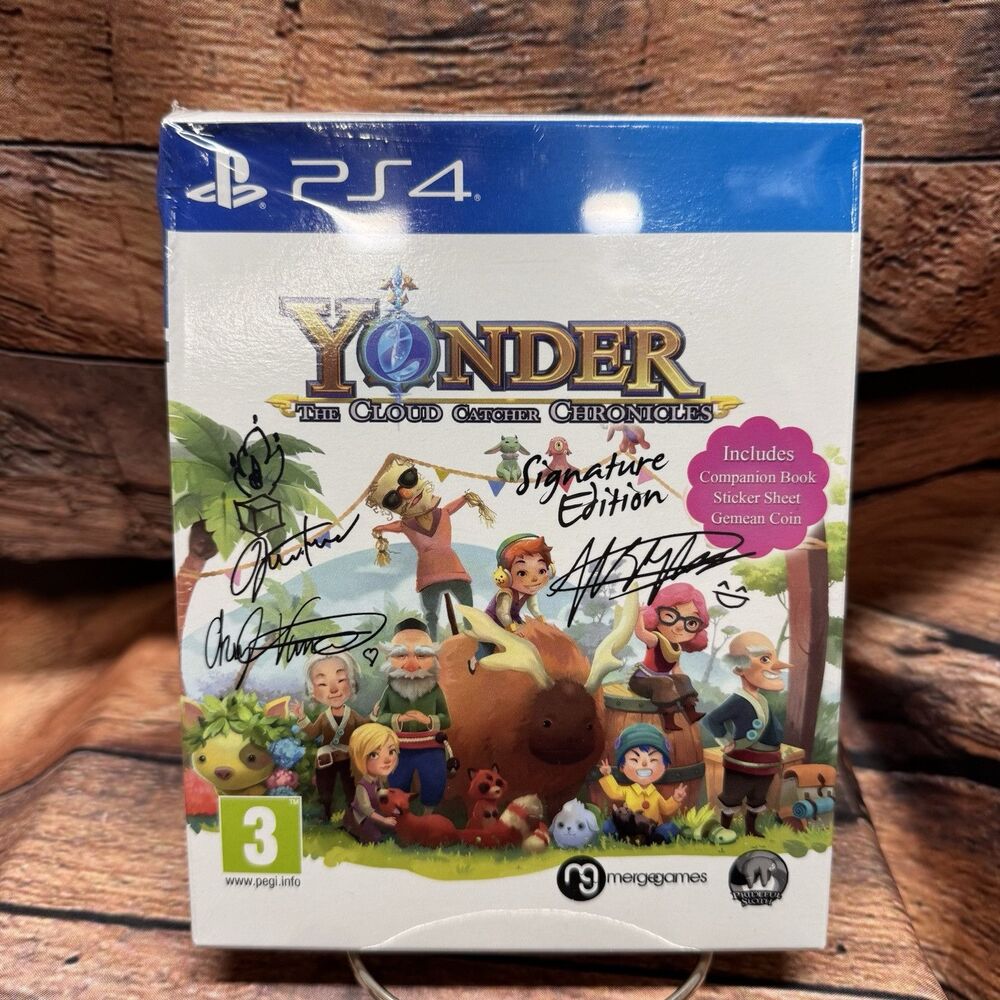 Yonder The Cloud Catcher Chronicles Signature Edition PS4 Sealed Damaged Box